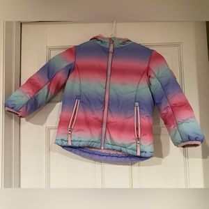 Gerry girls winter jacket in rainbow pattern - size 4T